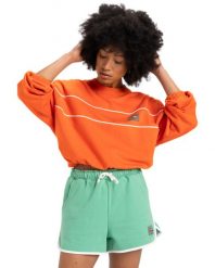 Spodenki z elastyczną talią dla Kobiety SCALLOP Zielony. Zielone szorty damskie Quiksilver, m, bez wzorów, z bawełny. Za 229.99 zł.