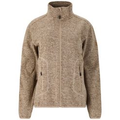 Damski polar Whistler Samani. Brązowe bluzy sportowe damskie Whistler, bez wzorów, z polaru, bez kaptura, narciarskie. Za 181.50 zł.