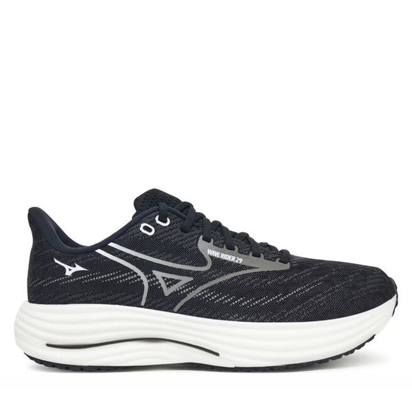 Buty do biegania Mizuno. Czarne buty sportowe męskie Mizuno, bez zapięcia, do biegania, mizuno wave. Za 569.99 zł.