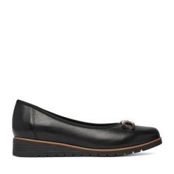Baleriny Go Soft. Czarne baleriny damskie GO SOFT, bez wzorów, bez obcasa. Za 199.99 zł.