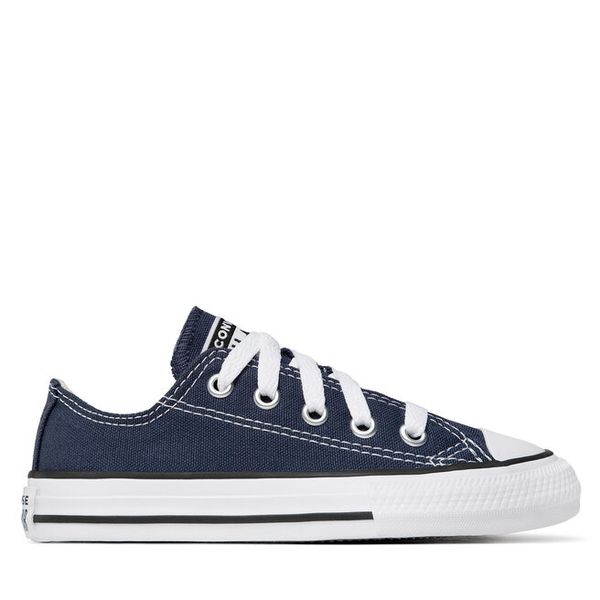 Trampki Converse. Niebieskie półbuty dziewczęce Converse, bez wzorów, retro, bez zapięcia. Za 209.99 zł.