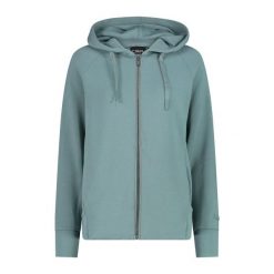 Damska bluza z kapturem z jerseyu CMP. Niebieskie bluzy damskie CMP, bez wzorów, z jersey, z kapturem, trekkingowe. Za 401.10 zł.