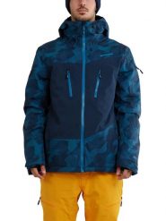 Kurtka narciarska męska Privet Jacket. Niebieskie kurtki snowboardowe męskie Fundango, m, bez wzorów, z materiału, długie, z kapturem, narciarskie. Za 639.00 zł.