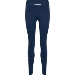 Damskie legginsy Hummel Elemental. Niebieskie legginsy damskie Hummel, bez wzorów, na fitness i siłownię. Za 153.50 zł.