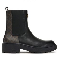 Sztyblety Liu Jo. Czarne botki damskie Liu Jo, bez obcasa, na płaskiej podeszwie, bez zapięcia. Za 589.99 zł.