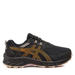 Buty do biegania Asics. Czarne buty sportowe dziewczęce Asics, bez wzorów, bez zapięcia, do biegania. Za 199.99 zł.