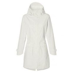 Rowerowa kurtka przeciwdeszczowa Mosse damska biała. Białe kurtki sportowe damskie BASIL, z aplikacjami, rowerowe. Za 495.00 zł.