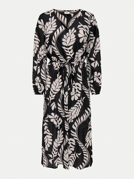 JDY Sukienka codzienna Anna 15349065 Czarny Loose Fit. Czarne sukienki damskie JDY, na co dzień, s, bez wzorów, z bawełny, bez kołnierzyka, bez ramiączek, proste. Za 109.99 zł.