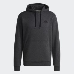 Bluza z kapturem Essentials Fleece. Szare bluzy męskie Adidas, bez wzorów, z kapturem. W wyprzedaży za 183.20 zł.