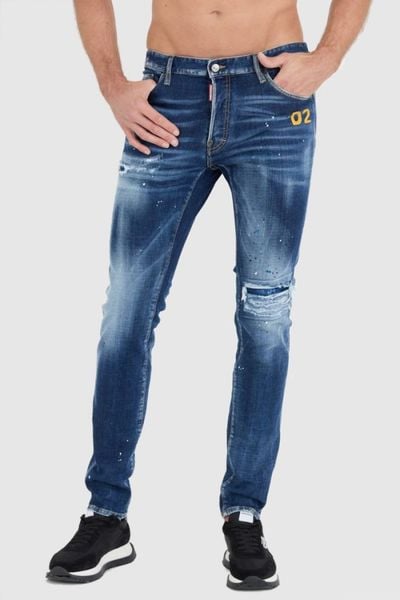 DSQUARED2 Granatowe męskie jeansy cool guy, Rozmiar 46. Niebieskie jeansy męskie Dsquared2. W wyprzedaży za 1,399.99 zł.