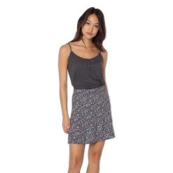 Damski tank top Protest Prtmimizan spaghetti. Czarne koszulki sportowe damskie Protest, bez wzorów, bez kołnierzyka, bez ramiączek, trekkingowe. W wyprzedaży za 99.90 zł.