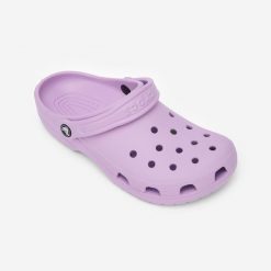 Chodaki CROCS klasyczne. Fioletowe skarpety damskie Crocs, bez wzorów. Za 219.99 zł.