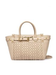 Just Cavalli Torebka 80RA4BG2 ZSD90 Beżowy. Brązowe torebki do ręki damskie Just Cavalli, bez wzorów, ze skóry, bez dodatków. Za 829.99 zł.