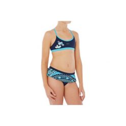Strój 2cz Riana Flo JR. Niebieskie stroje kąpielowe dla dziewczynek NABAIJI, w kolorowe wzory. W wyprzedaży za 29.99 zł.