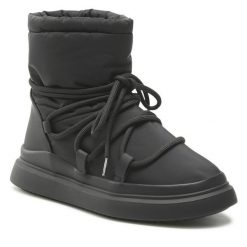 Śniegowce DeeZee. Czarne śniegowce dziewczęce DeeZee, bez zapięcia. Za 89.99 zł.