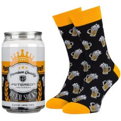 Skarpety męskie w rozmiarze 38-44 we wzór z motywem piwa Peterson PTN SML-1P-BE3-38-44. Skarpety męskie Peterson, bez wzorów, z bawełny. Za 45.00 zł.