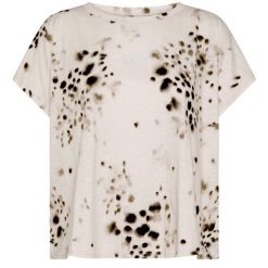 T-Shirt Deha Allover Flamme' Damskie. Białe t-shirty damskie Deha, s, bez wzorów, z bawełny, klasyczne, bez kołnierzyka. Za 294.99 zł.