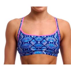 Strój dwuczęściowy Funkita Sports Top Blue Viper - góra od bikini. Niebieskie bikini damskie FUNKITA, l, bez wzorów. Za 139.00 zł.