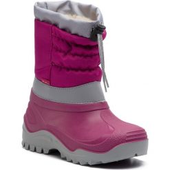 Kozaki MUFLON 32-478DZ. Czerwone buty zimowe dziewczęce Muflon, bez wzorów, z materiału, bez zapięcia. Za 89.99 zł.