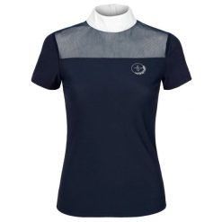 Koszulka konkursowa jeździecka damska EQUESTRIAN QUEEN Leilani 24SS turniejowa. Czarne t-shirty damskie EQUESTRIAN QUEEN, xl, z aplikacjami, bez kołnierzyka. Za 158.99 zł.