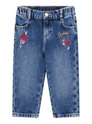 Guess Jeansy K6YA06 D1156 Niebieski Regular Fit. Niebieskie jeansy dla dziewczynek Guess, z bawełny. Za 194.99 zł.