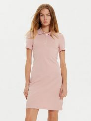 Tommy Hilfiger Sukienka codzienna 1985 WW0WW43228 Różowy Slim Fit. Czerwone sukienki damskie Tommy Hilfiger, na co dzień, m, bez wzorów, z bawełny, bez kołnierzyka, bez ramiączek, proste. Za 299.99 zł.