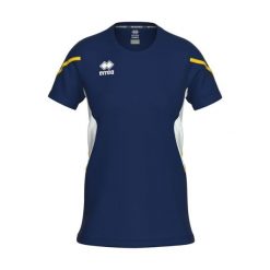 Damska Koszulka Errea Corinne. Białe koszulki sportowe damskie ERREA, bez wzorów, bez kołnierzyka, bez ramiączek, do piłki nożnej. Za 196.50 zł.