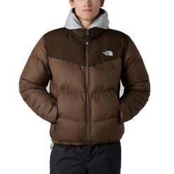Kurtka THE NORTH FACE M SAIKURU JACKET Brązowy. Brązowe kurtki męskie The North Face, m, bez wzorów, z puchu, sportowe, bez kaptura. Za 839.99 zł.