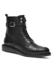 Lasocki Trapery WI16-12744-04(222679) Czarny. Czarne kozaki damskie Lasocki, ze skóry. Za 279.99 zł.