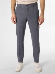 Selected Spodnie - SLHSlim-Liam Mężczyźni Slim Fit niebieski|szary, 102. Niebieskie eleganckie spodnie męskie Selected, m, bez wzorów. Za 299.95 zł.