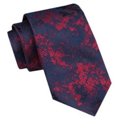 Modny Krawat Męski - Alties - Czerwono-Granatowy. Czerwone krawaty i muchy Alties, bez wzorów, z tkaniny, eleganckie. Za 49.00 zł.