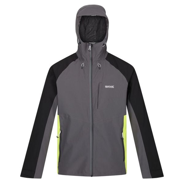 Męska Kurtka Przeciwdeszczowa Britedale LED. Czarne kurtki męskie Regatta, l, bez wzorów, trekkingowe. Za 161.99 zł.