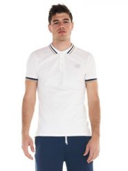 Koszulka polo z bawełna na co dzień na siłownię. Białe koszulki polo męskie LEONE 1947 APPAREL, s, bez wzorów, z bawełny, bez kołnierzyka, bez ramiączek, na fitness i siłownię. Za 105.21 zł.