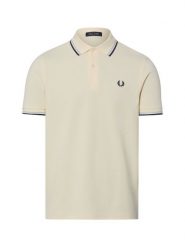 Fred Perry koszulka polo Mężczyźni Bawełna beżowy, XXL. Brązowe koszulki polo męskie Fred Perry, m, bez wzorów, z bawełny, klasyczne, bez ramiączek. Za 499.95 zł.