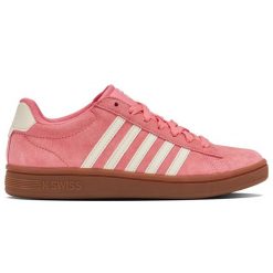 Sneakersy damskie K-swiss COURT TIEBRK II SDE na co dzień różowe (99492-624-M). Czerwone obuwie sportowe damskie K-SWISS, trekkingowe. Za 199.00 zł.