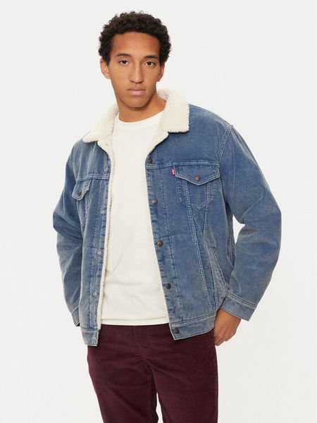 Levi's® Kurtka jeansowa Trucker A5784-0016 Niebieski Relaxed Fit. Niebieskie kurtki męskie m, bez wzorów, z bawełny, bez kaptura. Za 589.99 zł.