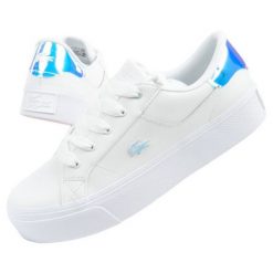 Buty Lacoste Ziane Platform 041Y9 białe. Białe obuwie sportowe damskie bez wzorów, ze skóry. W wyprzedaży za 576.20 zł.