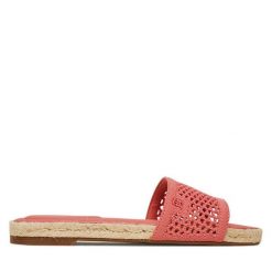Espadryle Tommy Hilfiger. Pomarańczowe espadryle damskie Tommy Hilfiger, bez wzorów, z meshu, bez obcasa, bez zapięcia. Za 289.99 zł.