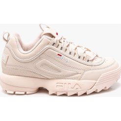 Fila - Buty Disruptor low. Szare obuwie sportowe damskie Fila, z gumy. Za 499.90 zł.