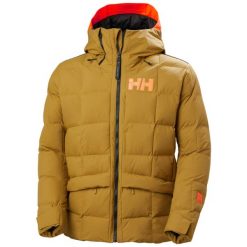 Kurtka z kapturem Helly Hansen Emiko Ridable. Brązowe kurtki snowboardowe męskie Helly Hansen, m, bez wzorów, z puchu, z kapturem, narciarskie. Za 1,739.00 zł.