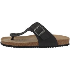 Sandały Geox Ghita. Czarne sandały męskie Geox, z materiału, bez zapięcia. Za 307.95 zł.