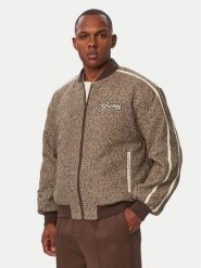 Guess Kurtka bomber Z6BL01 W4746 Brązowy Regular Fit. Brązowe kurtki męskie Guess, m, z aplikacjami, z syntetyku, bez kaptura. Za 694.99 zł.