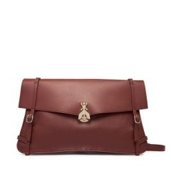 Torebka Patrizia Pepe. Brązowe listonoszki damskie Patrizia Pepe, bez wzorów, bez dodatków. Za 1,619.00 zł.