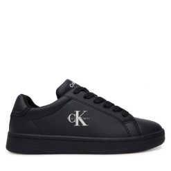 Sneakersy Calvin Klein. Czarne trampki i tenisówki chłopięce Calvin Klein, bez wzorów, bez zapięcia. Za 309.99 zł.