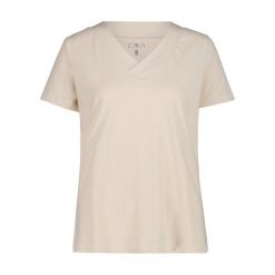 Koszulka damska turystyczna CMP 35F7406. Brązowe koszulki sportowe damskie CMP, l, bez wzorów, bez kołnierzyka, bez ramiączek. Za 141.50 zł.