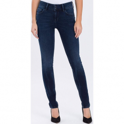 Dżinsy "Melinda" - Skinny fit - w kolorze granatowym. Niebieskie jeansy damskie Cross Jeans. W wyprzedaży za 136.95 zł.