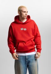 Bluza sportowa męska Prosto Crack Box z kapturem. Czerwone bluzy męskie Prosto., m, bez wzorów, z bawełny, z kapturem. Za 224.99 zł.