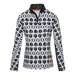 Bluza narciarska Damska Gareth & Lucas The One Hundred and Seventeen. Białe bluzy damskie GARETH & LUCAS, bez wzorów, z elastanu, bez kaptura. Za 229.99 zł.