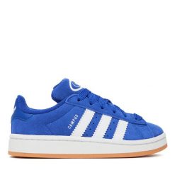 Sneakersy adidas. Niebieskie trampki i tenisówki chłopięce Adidas, bez wzorów, bez zapięcia. Za 219.99 zł.