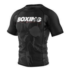 Koszulka Męska na siłownię rashguard MMA EXTREME HOBBY BOLD BOXING. Czarne buty sportowe męskie EXTREME HOBBY, l, bez wzorów, z bawełny, bez kołnierzyka, bez ramiączek, do biegania. Za 199.00 zł.